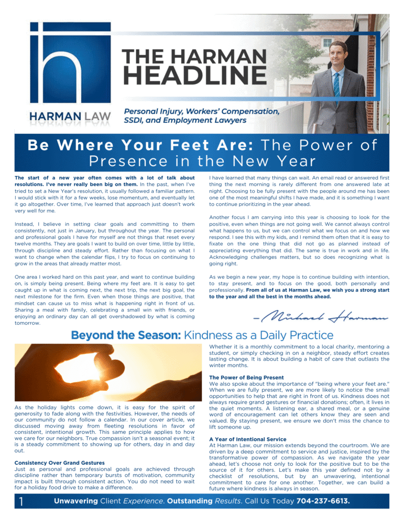 Harman Law Newsletter - Q1 2026