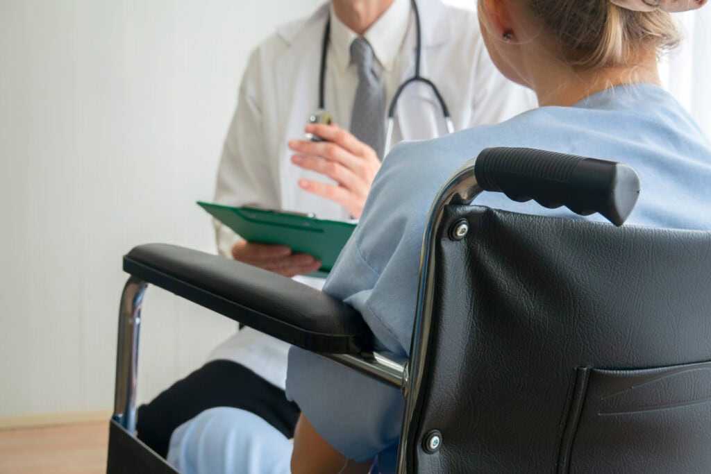 Patient seeing their doctor prior to their SSDI hearing